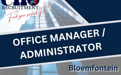 OFFICE MANAGER / ADMINISTRATOR – BLOEMFONTEIN